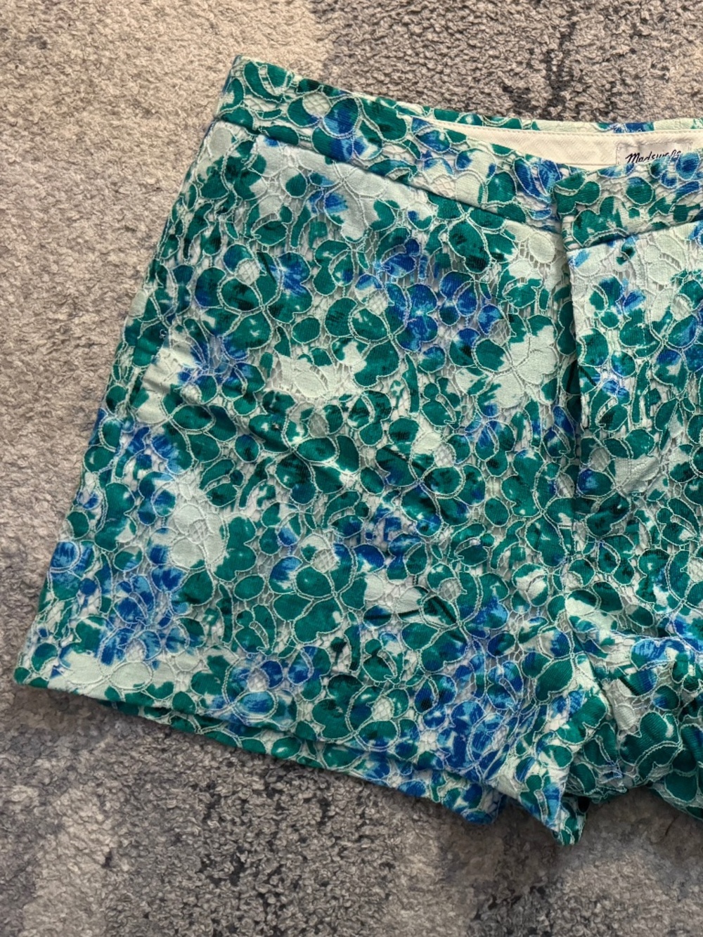 Madewell Lacebloom Lace Overlay Shorts